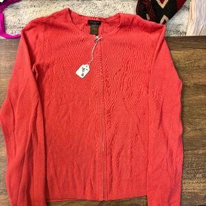 Ann Taylor Red Zip Up